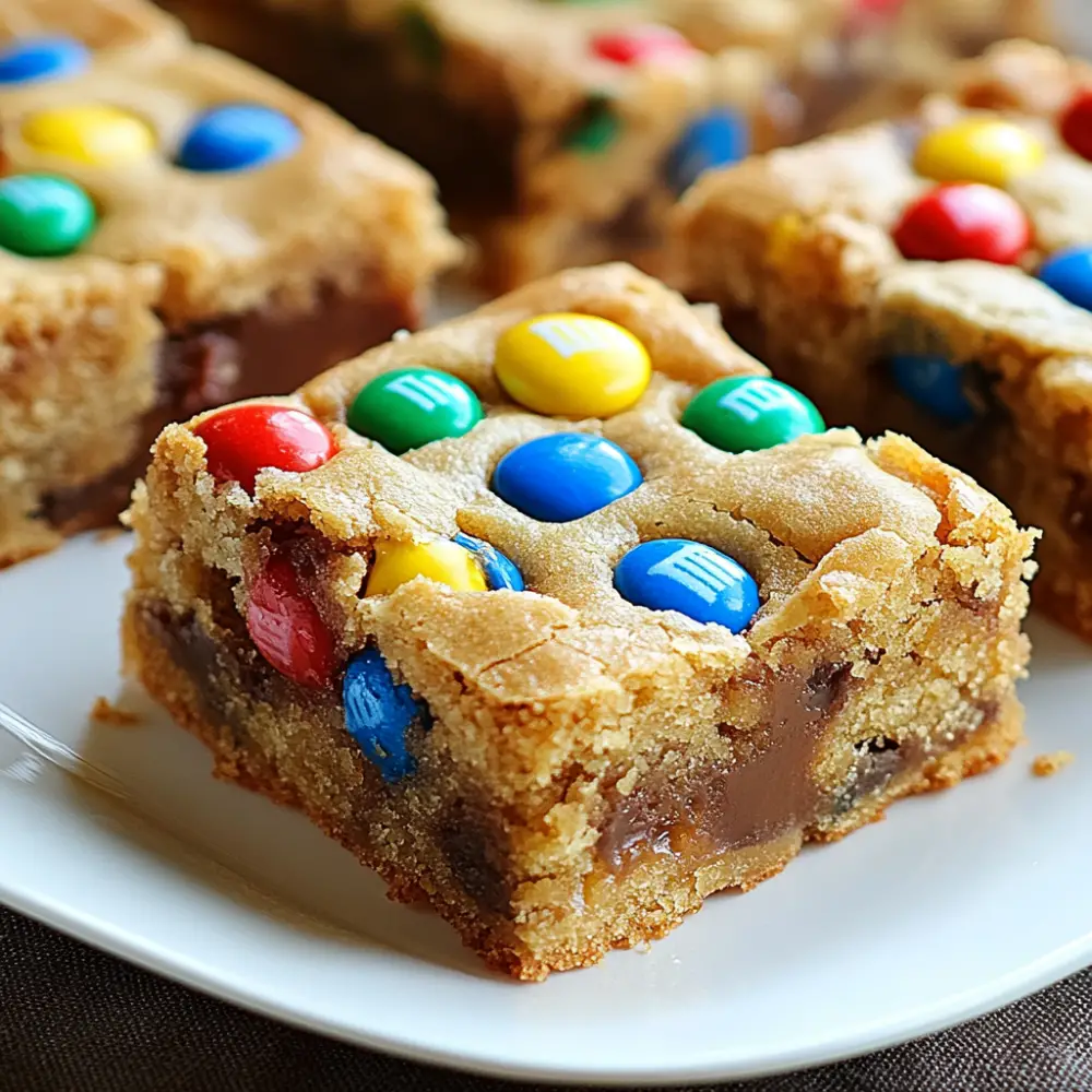 M&M Cookie Bars