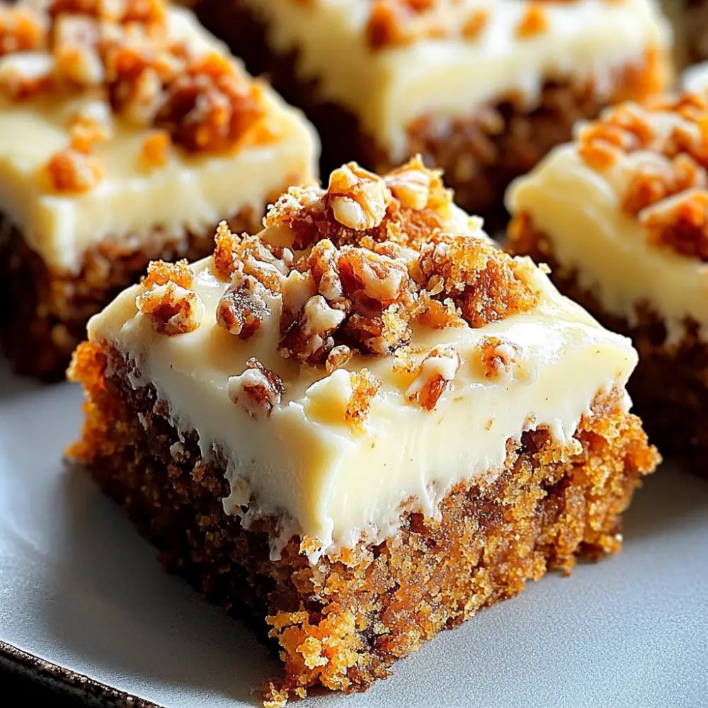 Decadent Carrot Cake Bars with Cream Cheese Frosting