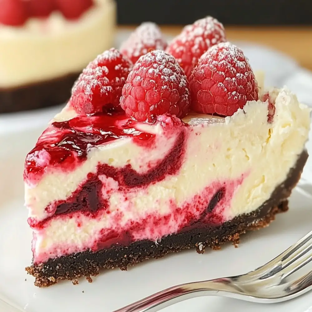 White Chocolate Raspberry Cheesecake