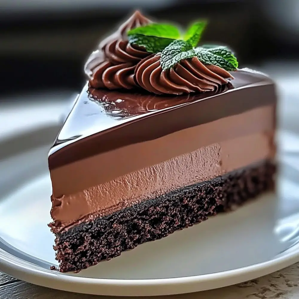 Triple Chocolate Mousse Cake Dream Come True!