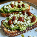 Avocado Feta Toast Delight ❤️