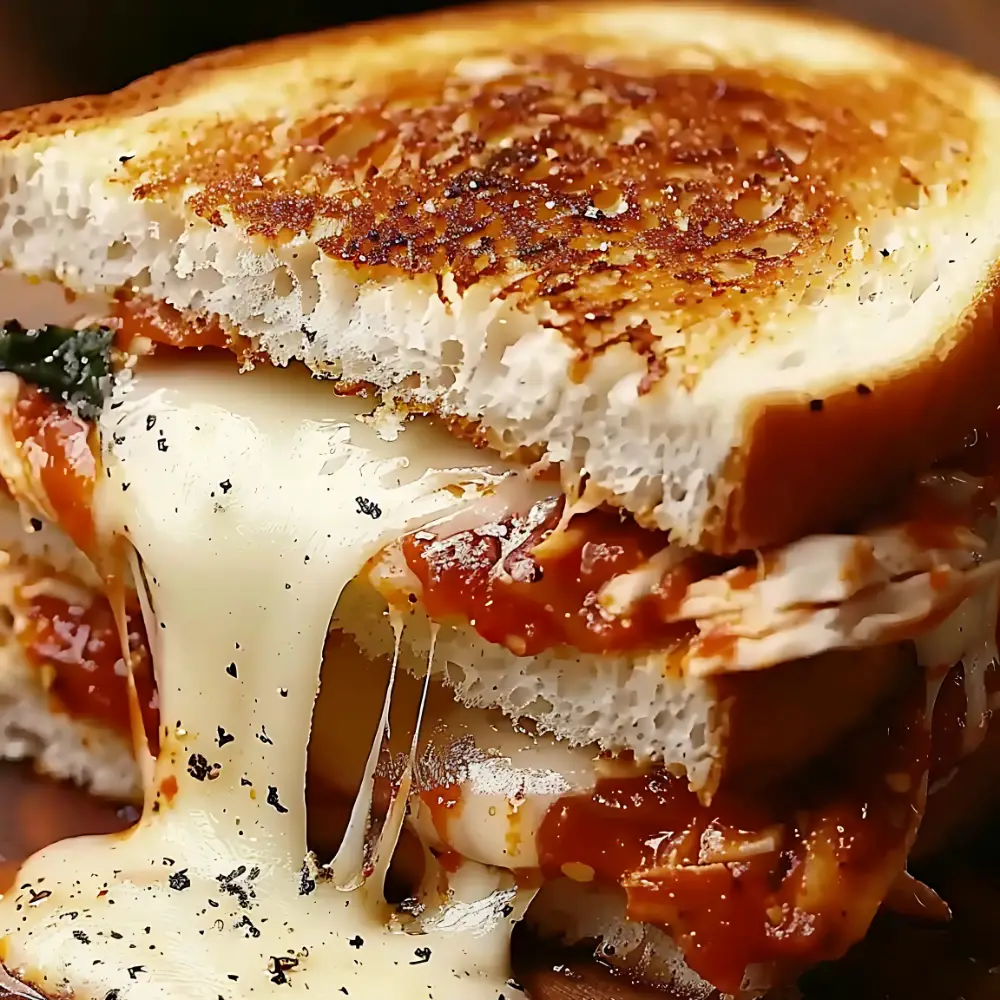 Lazy Chicken Parmesan Grilled Cheese