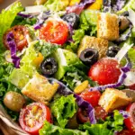 Mediterranean Garden Salad with Olive Oil Dressing