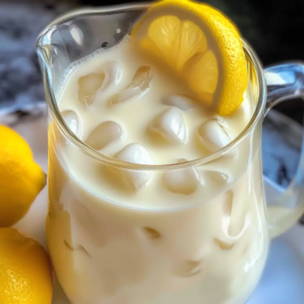 Refreshing Creamy Lemonade Drink