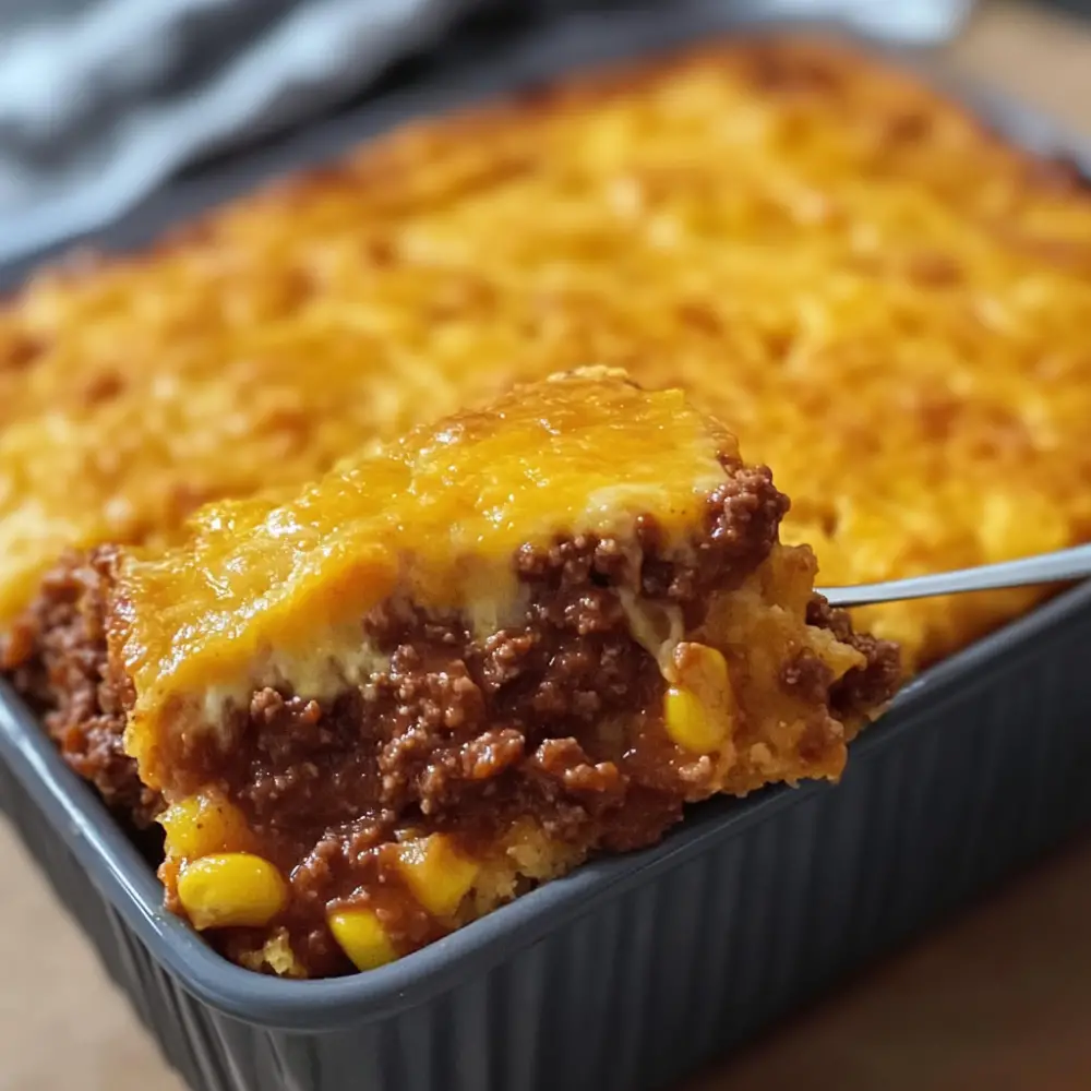 Sloppy Joe Cornbread Bake