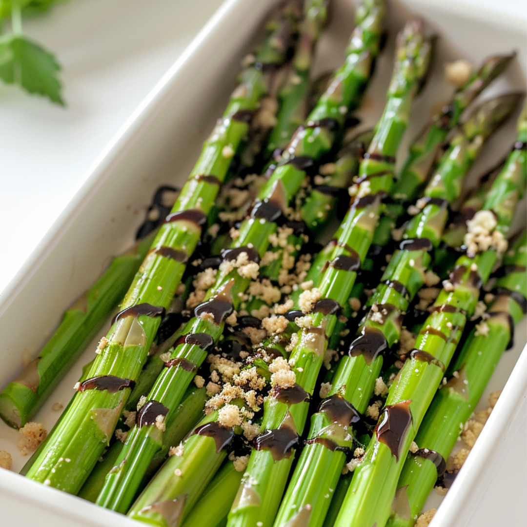 Sautéed Veggie Appetizer: Asparagus with Balsamic Glaze