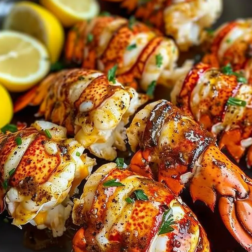 Baked Lobster Tails with Garlic Butter