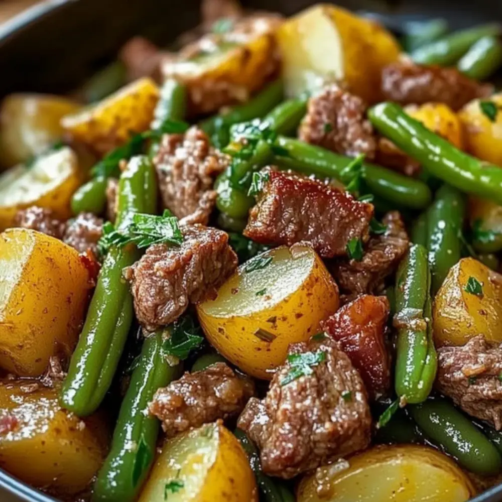 Ranch Green Beans and Potatoes with Beef