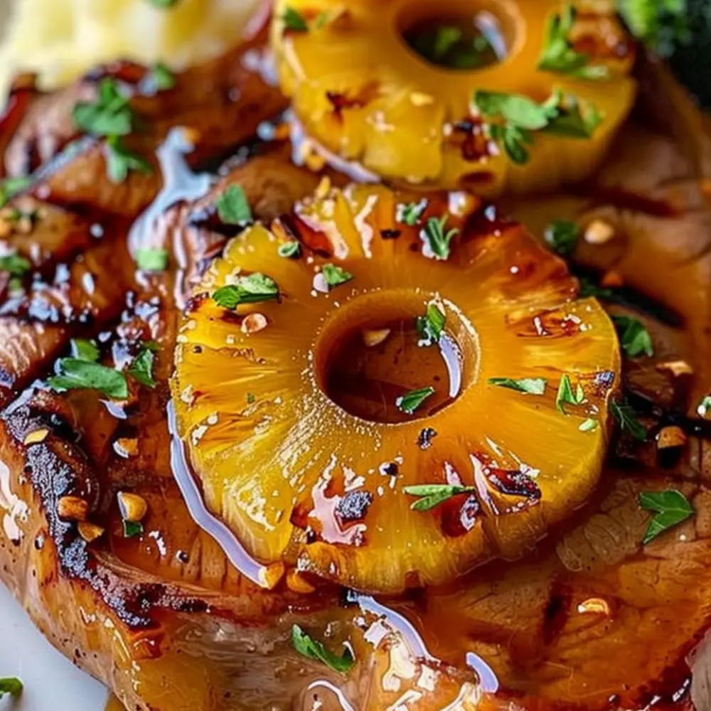 Brown Sugar Pineapple Pork Chops