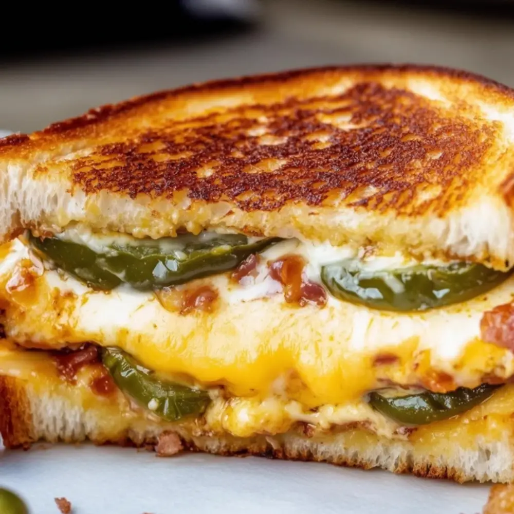 Cheesy Roasted Jalapeño Grilled Cheese