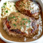 Poor Man’s Steak with Mushroom Gravy