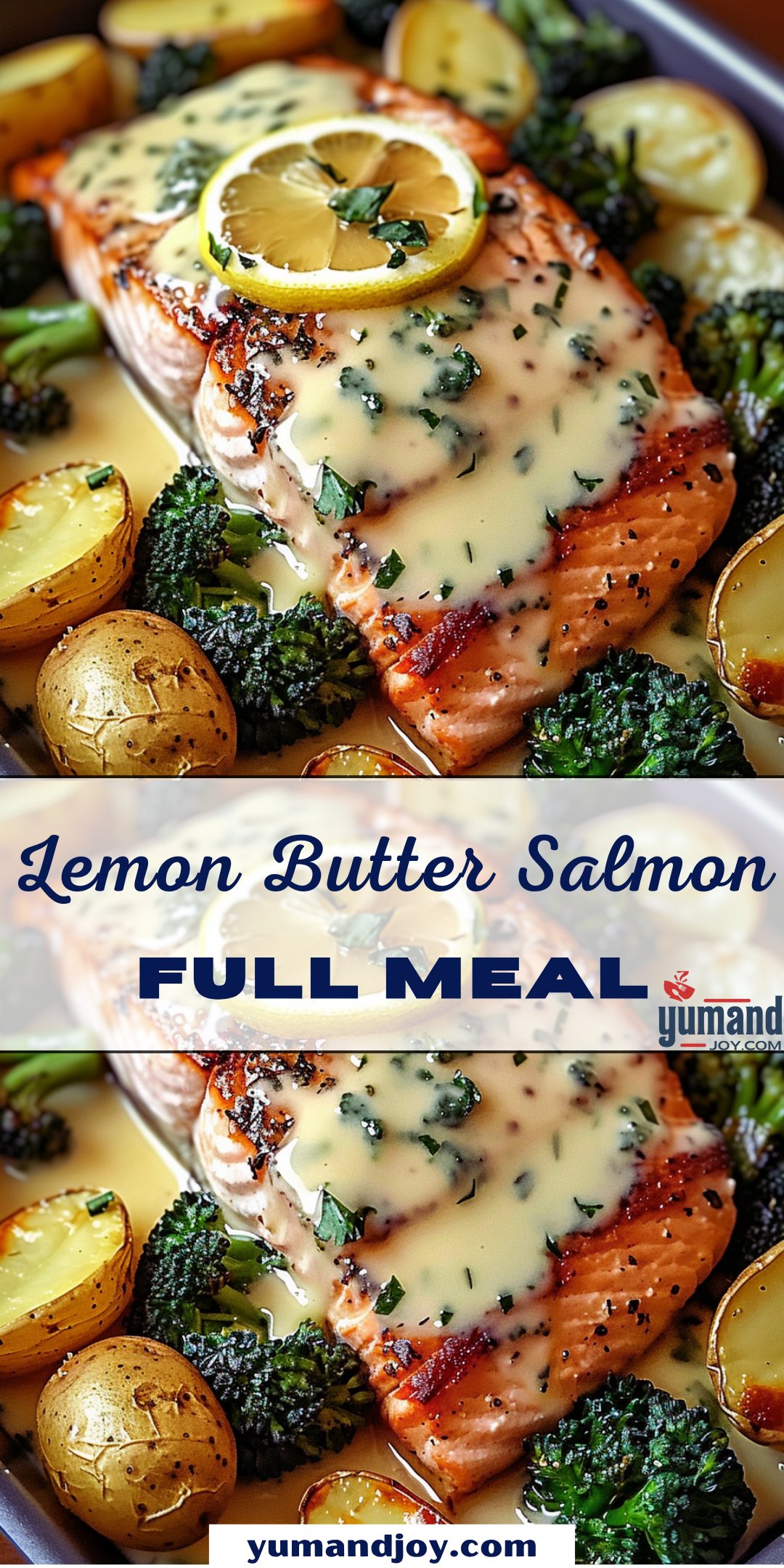 Lemon Butter Salmon with Crispy Veggies