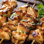 Honey Garlic Chicken Skewers Recipe