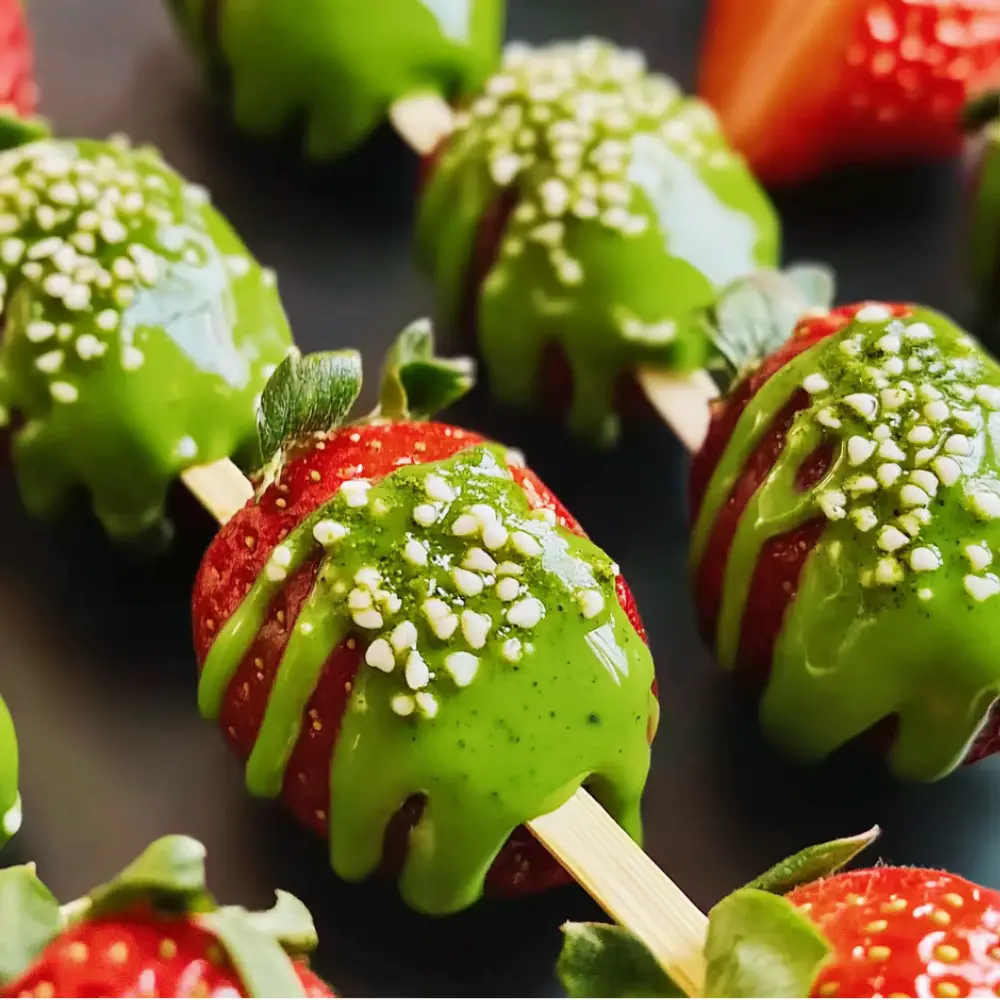 St. Patrick’s Day Matcha Strawberries