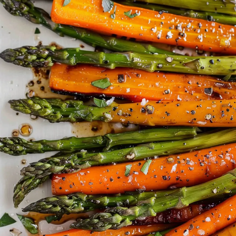 Roasted Asparagus and Carrots Side