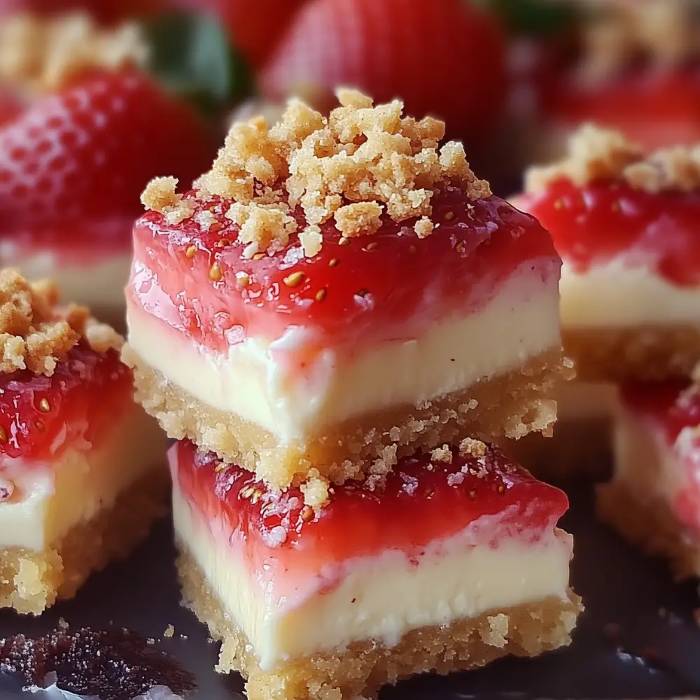 Strawberry Crunch Cheesecakes Bite-Sized