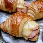 Warm and Cheesy Ham Croissants