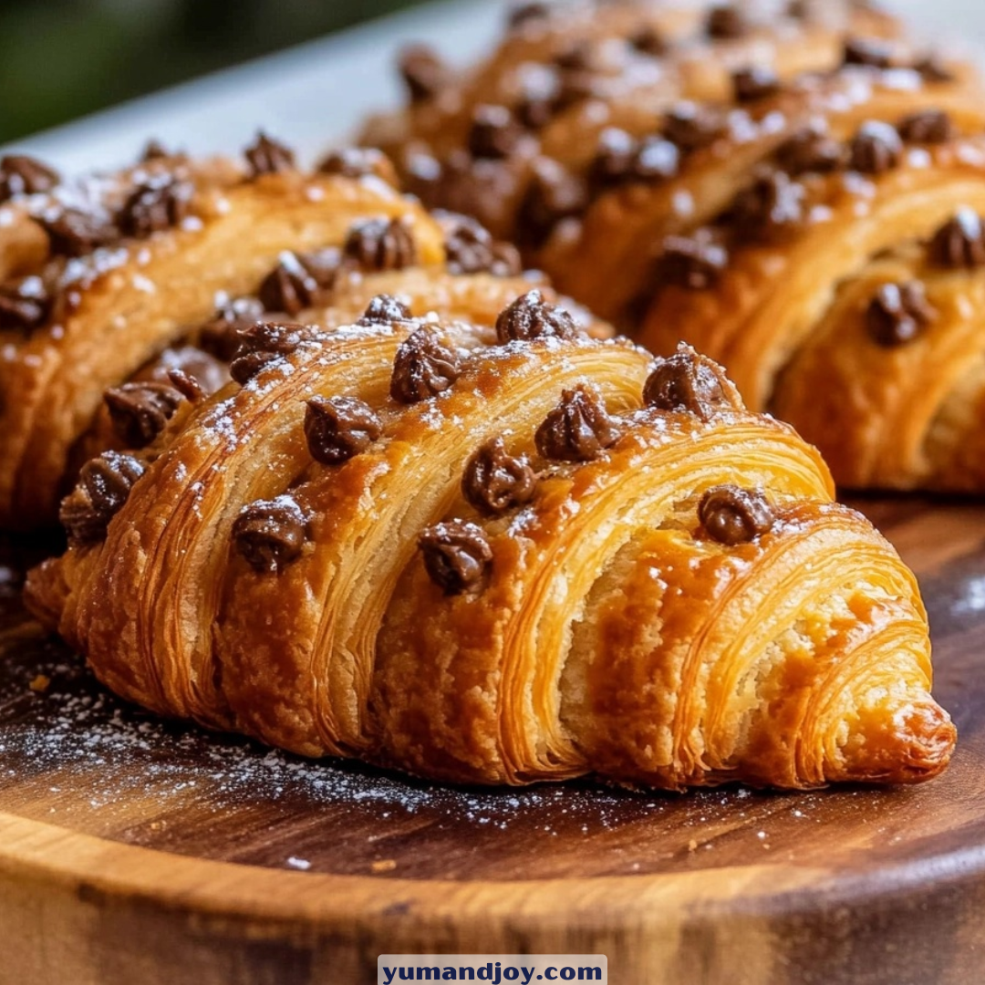 Chocolate Chip Cookie-Filled Croissants