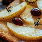 Holiday-Worthy Roasted Pear & Brie Flatbread