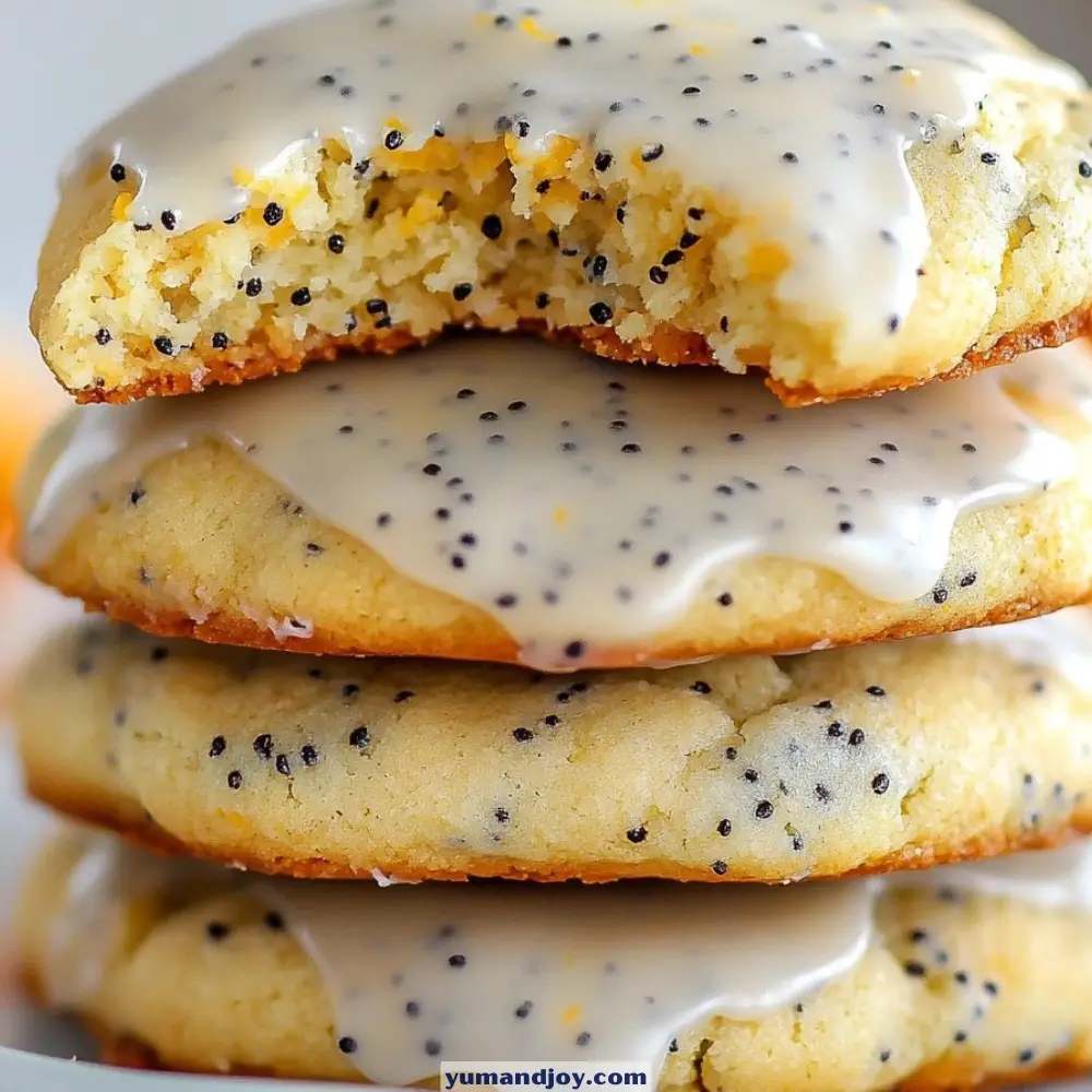 Orange Poppy Seed Ricotta Cookies