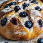 Lemon Blueberry Cream Cheese Sourdough