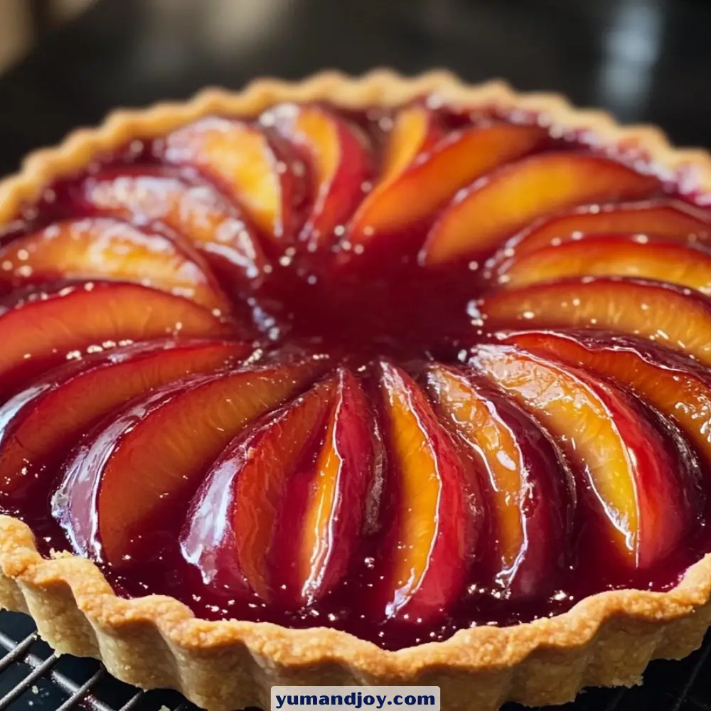 Rustic Summer Plum Tart