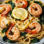 Tomato Spinach Shrimp Pasta