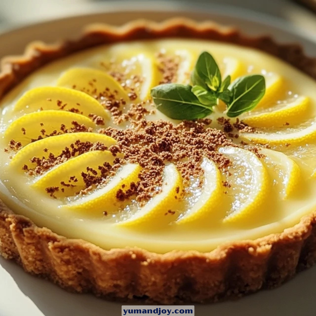 Peppermint Crisp Lemon Tart Recipe