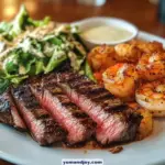 Steak and Grilled Shrimp Surf & Turf Plate