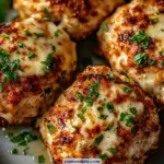 Garlic Parmesan Chicken Meatloaves