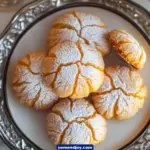 Chewy Thai Tea Crinkle Cookies