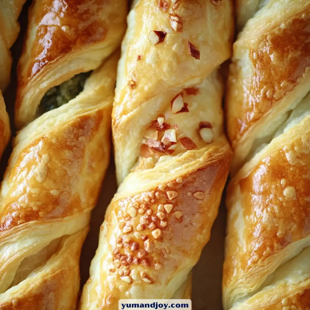 Puff Pastry Sticks with Cheese & Pesto