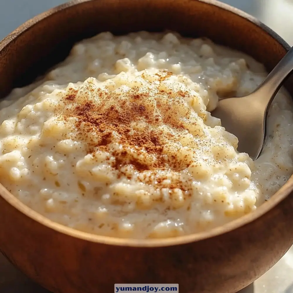 Easy Rice Pudding with Cooked Rice