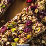 Cranberry Pistachio Granola Bars