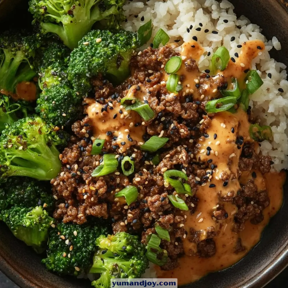 Teriyaki Ground Beef and Broccoli