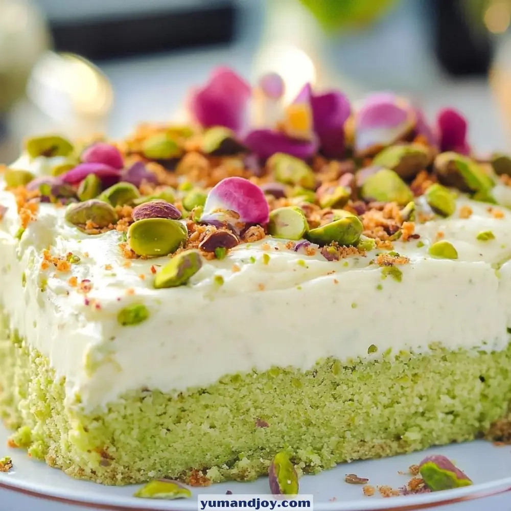 Pistachio Milk Cake Recipe