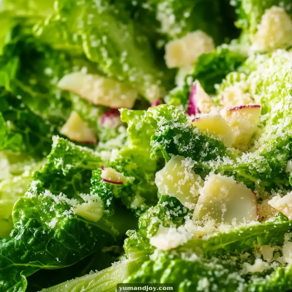 Zesty Lemon Parmesan Lettuce Salad