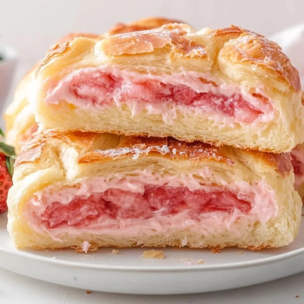 Strawberry Cream Cheese Pineapple Buns