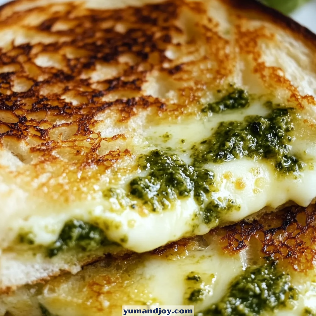 Pesto Mozzarella Grilled Cheese Recipe