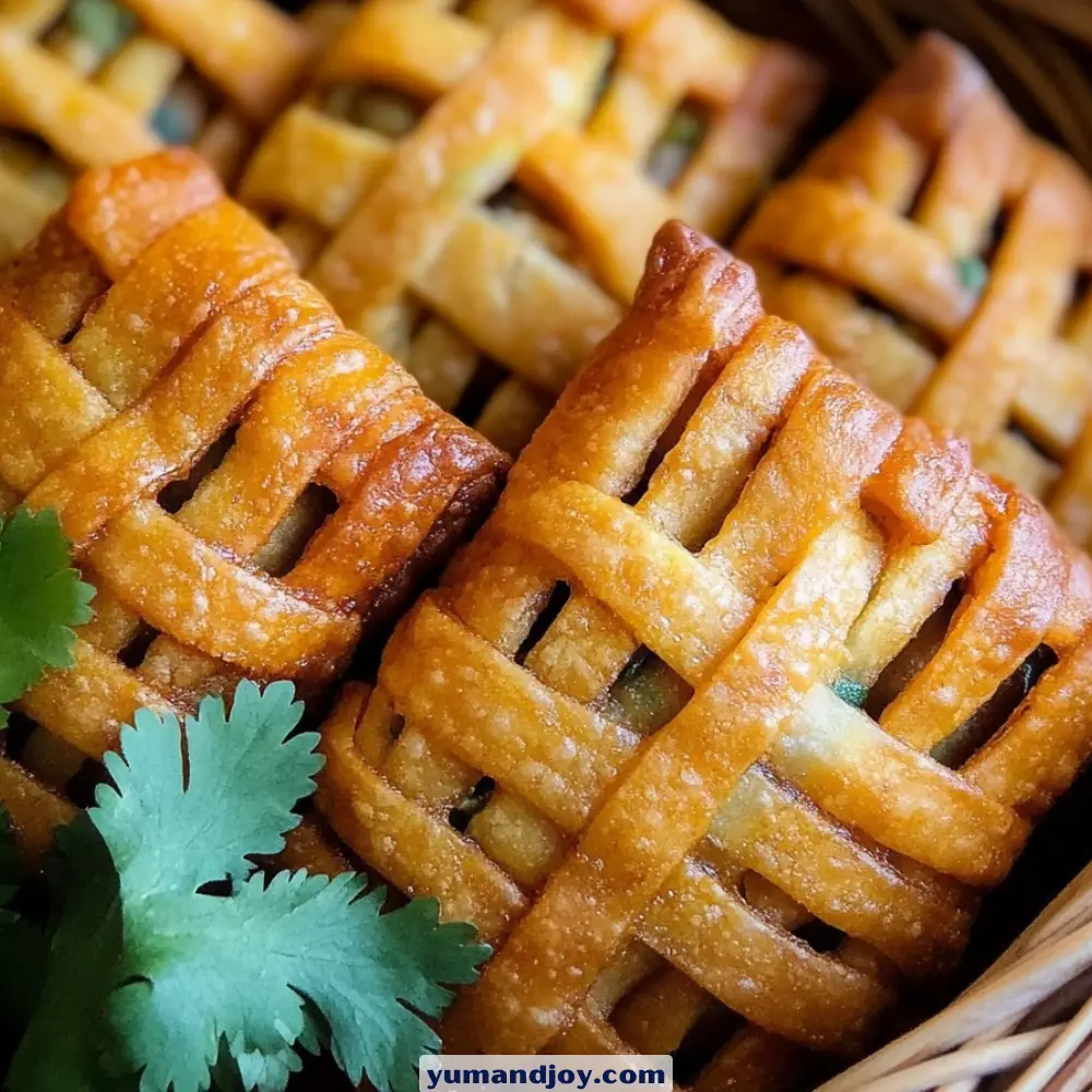 Woven Lattice Samosas Recipe