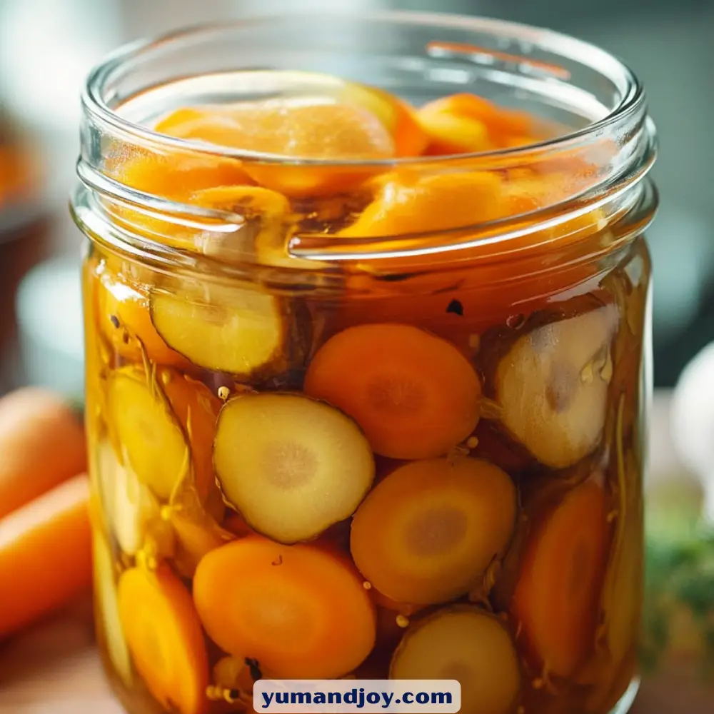 Crunchy, Tangy Pickled Carrots