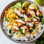 Street Corn Chicken Rice Bowl