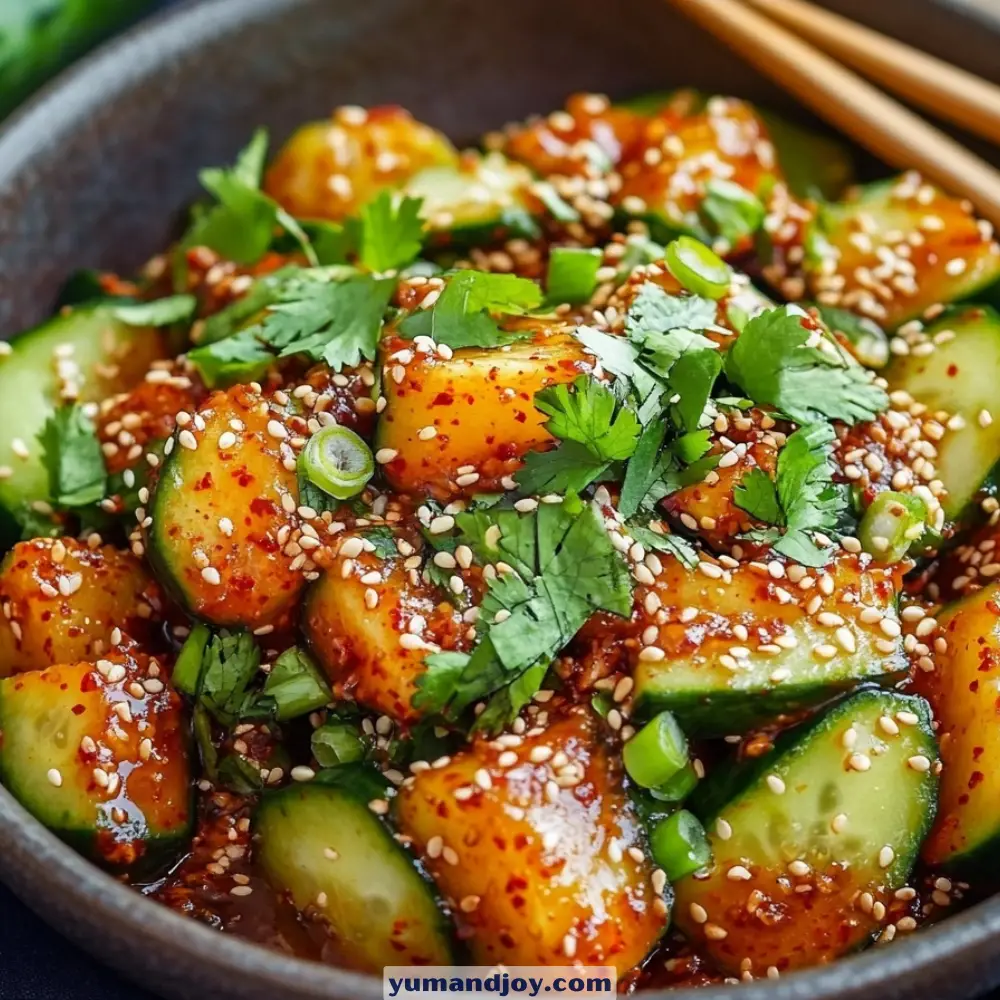 Spicy Korean Cucumber Salad (Oi Muchim) Recipe