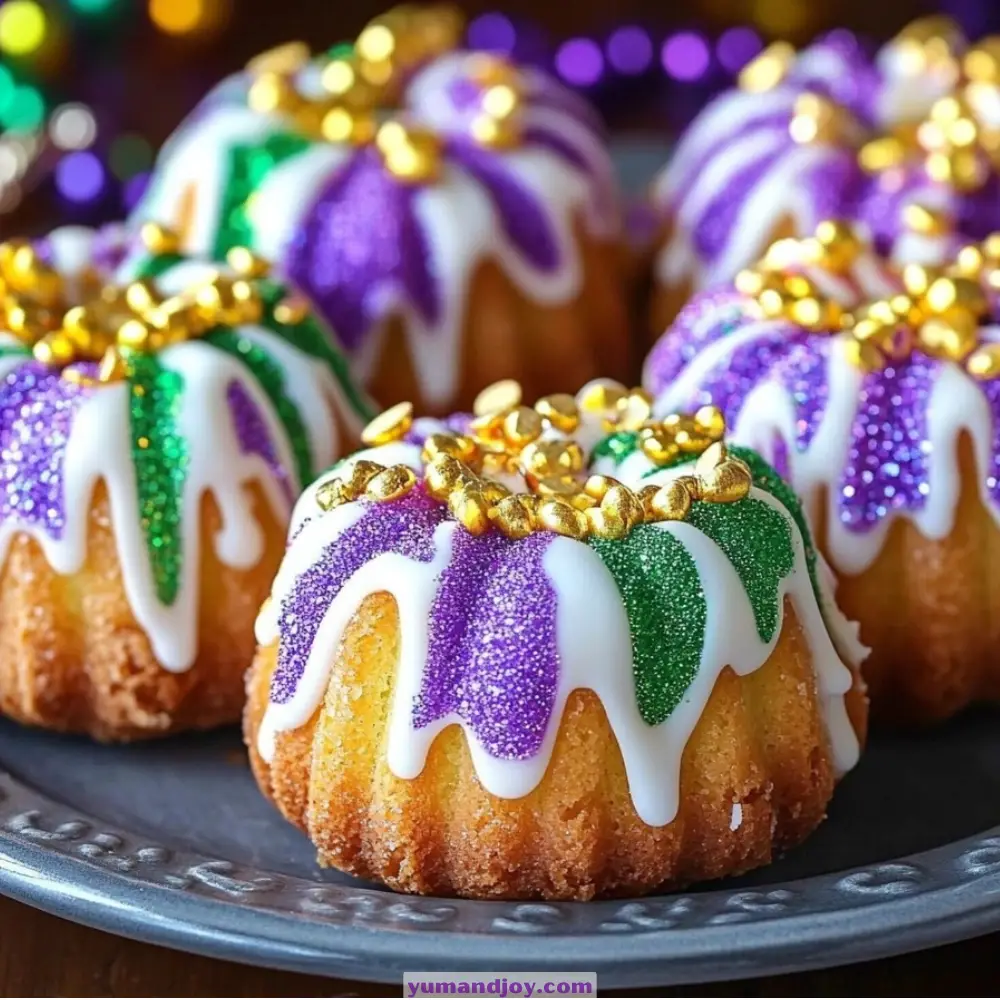 Colorful Mini King Cakes