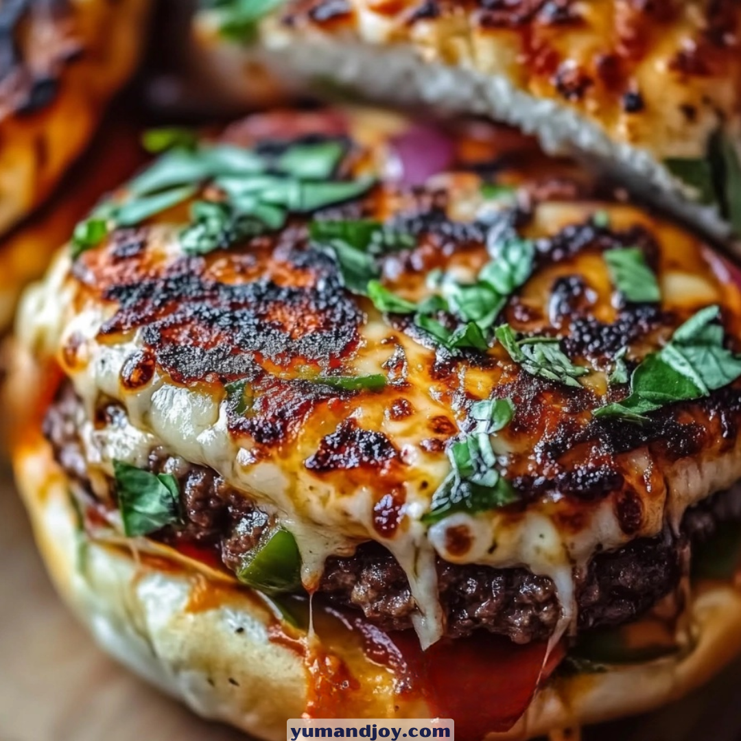 Crockpot Pizza Burgers