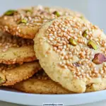 Crispy Sesame and Pistachio Cookies