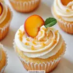 Peach Cream Cheese Cupcakes