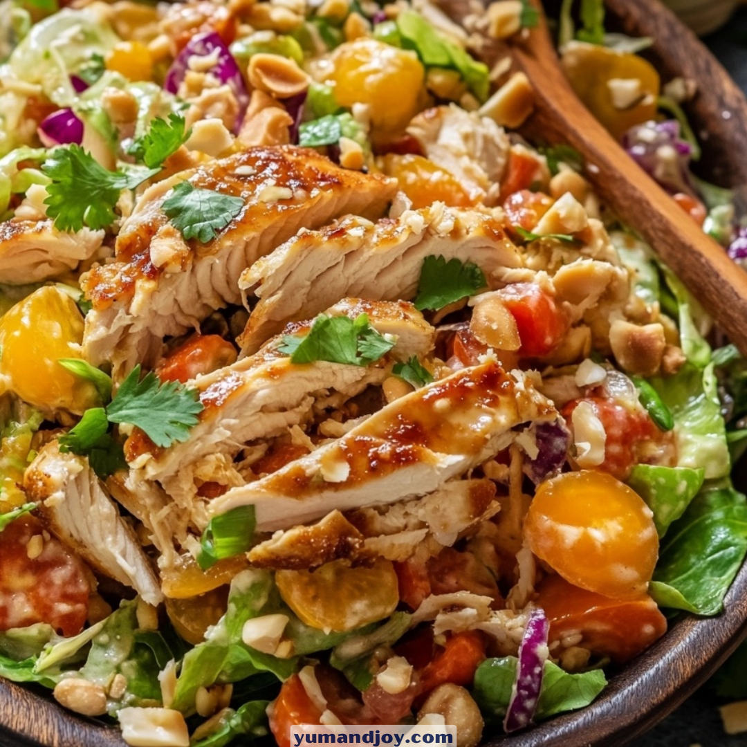 Thai-Inspired Chicken Salad with Peanut Sauce