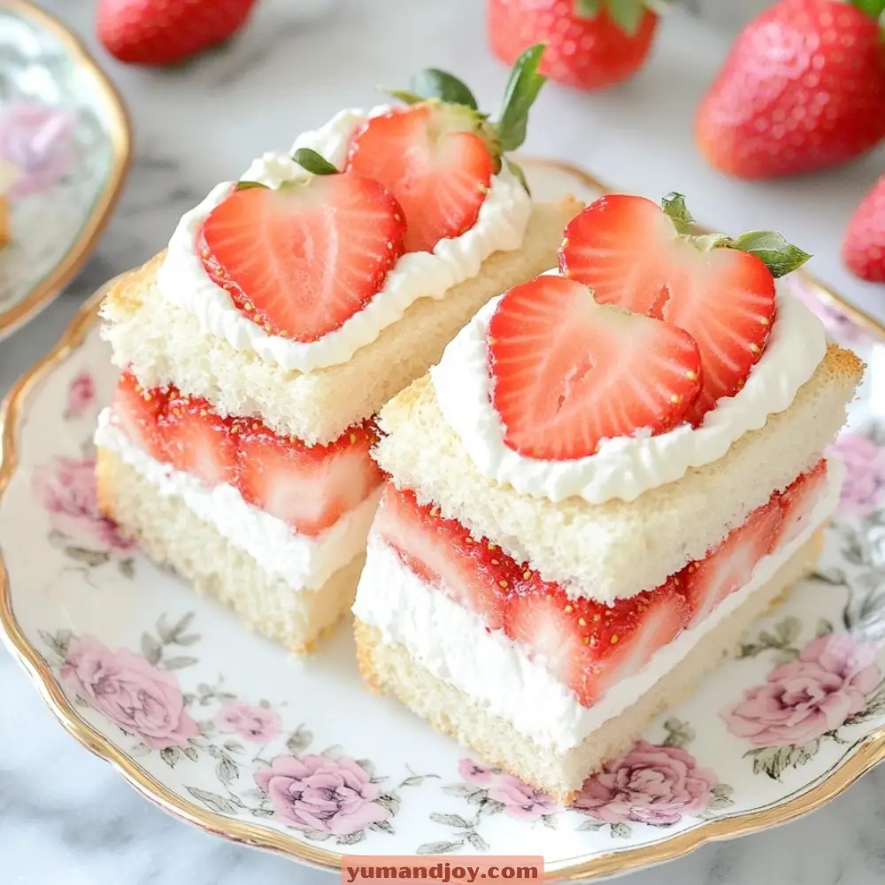 Classic Strawberry & Cream Sandwich