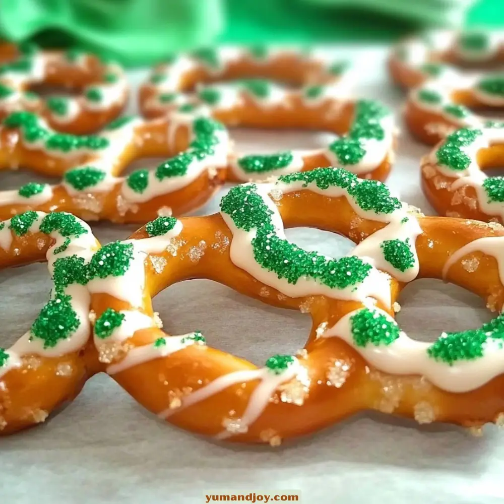 White Chocolate-Dipped Pretzels